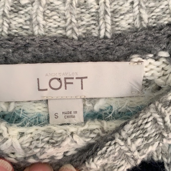 Ann Taylor Loft Fair Isle inspired sweater - Picture 6 of 8